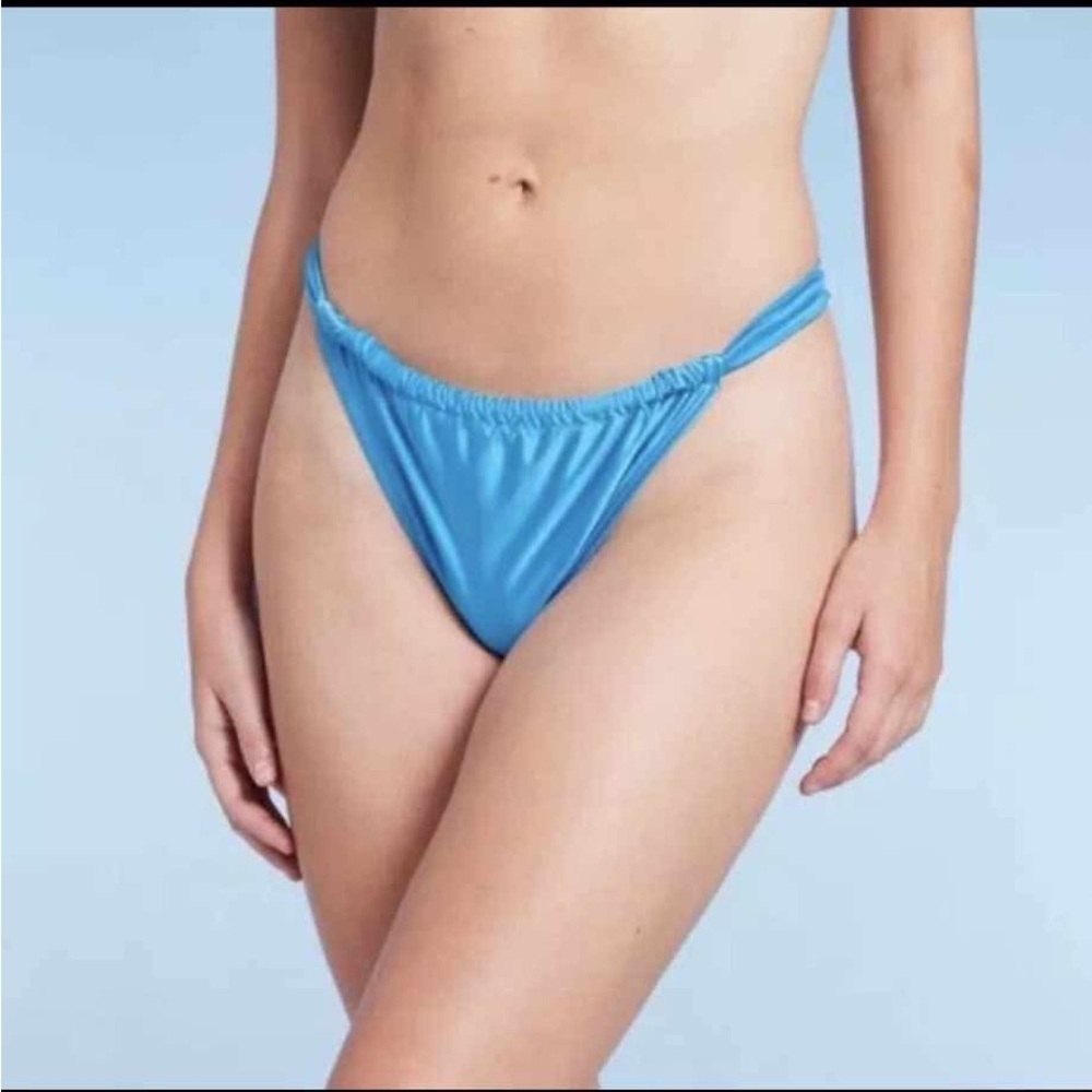 Wild Fable blue bikini bottoms, size 14/16, new!